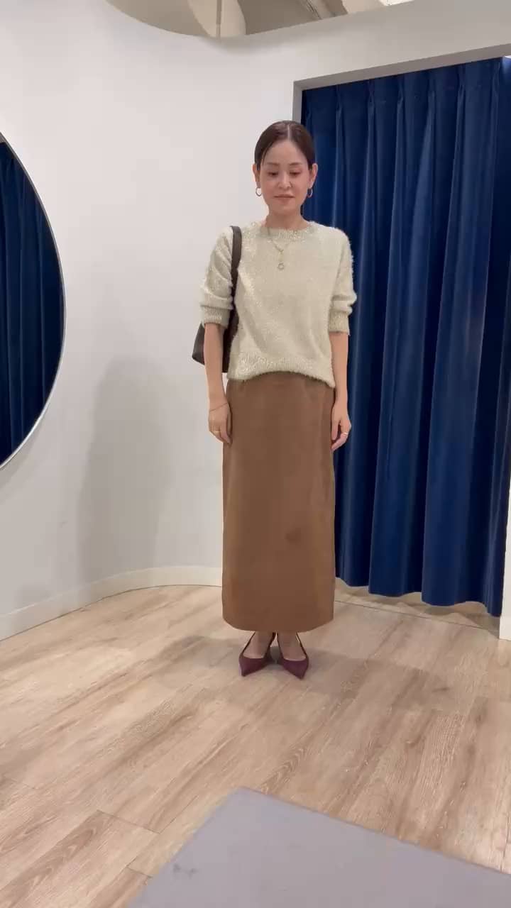 2025.09.25 キラキラフェザー2WAY5分袖プルオーバーニット🌿 サムネイル画像