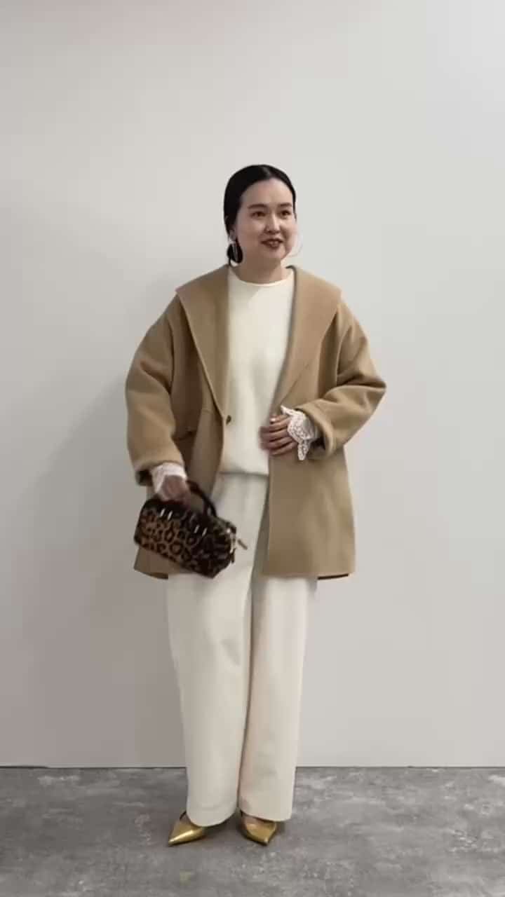 2025.10.26 キャメル×白の爽やか冬コーデ☃️❄️ サムネイル画像