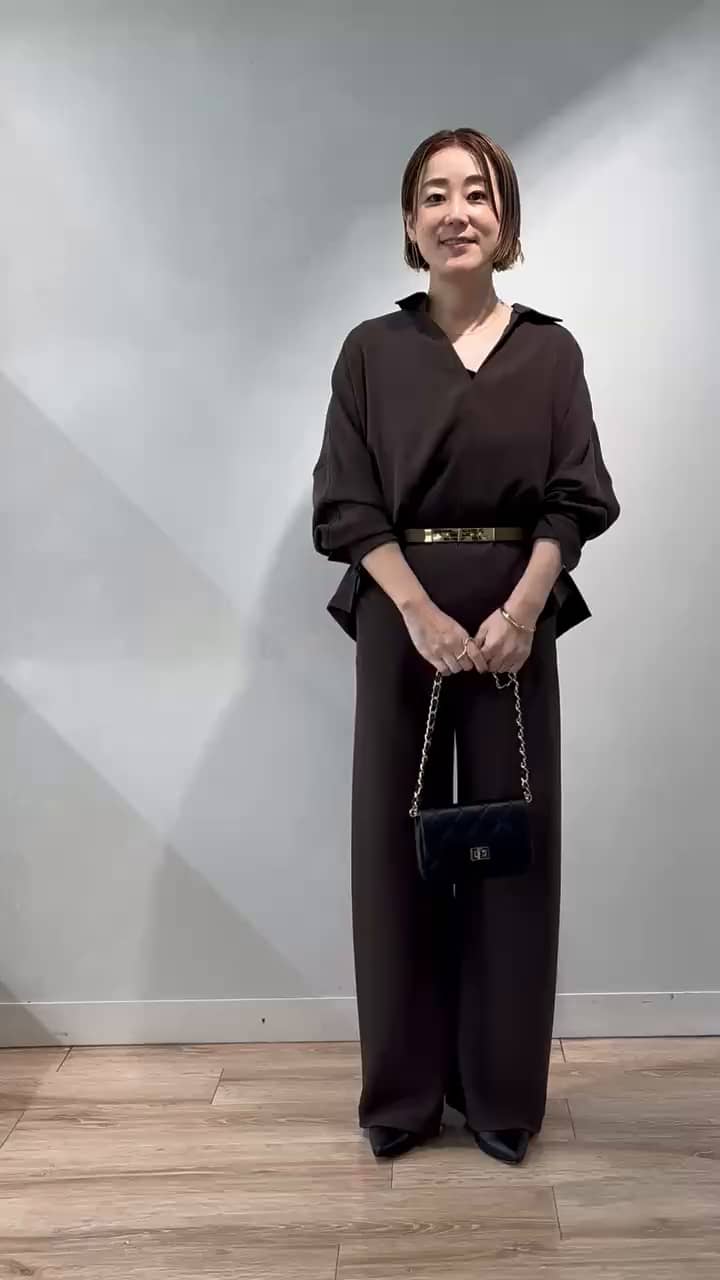 2026.09.15 ブラウンセットアップコーデ サムネイル画像