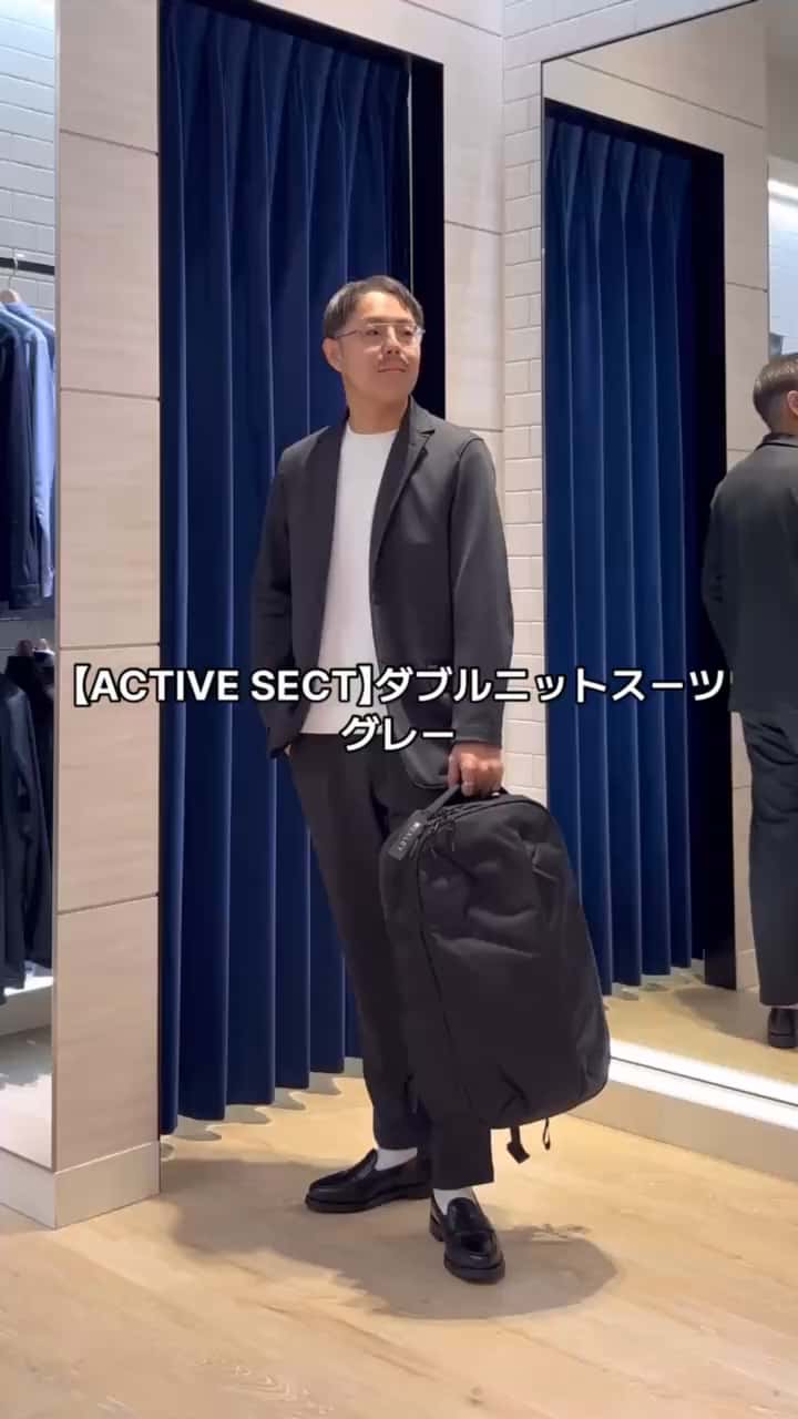 2025.10.03 【ACTIVE SECT】《セットアップ》ダブルニットスーツ ジャケット&パンツ サムネイル画像