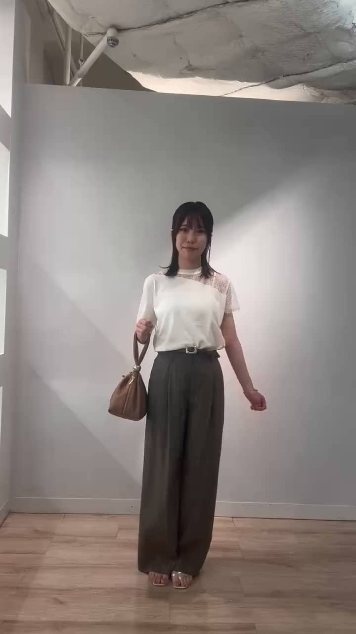 2026.08.14 レースニット×ストライプパンツ サムネイル画像