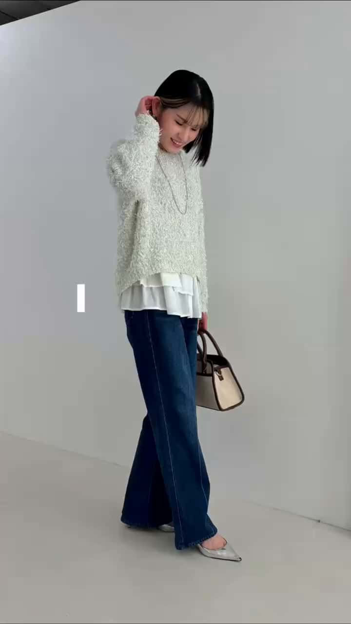 2026.02.08 春ニット🌷×ブラウスレイヤードコーデ🌟 サムネイル画像