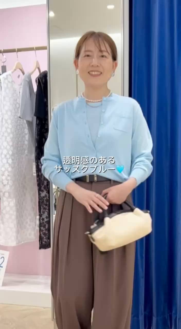 2025.07.01 サックスブルー×ブラウンできれいめカジュアルコーデ サムネイル画像