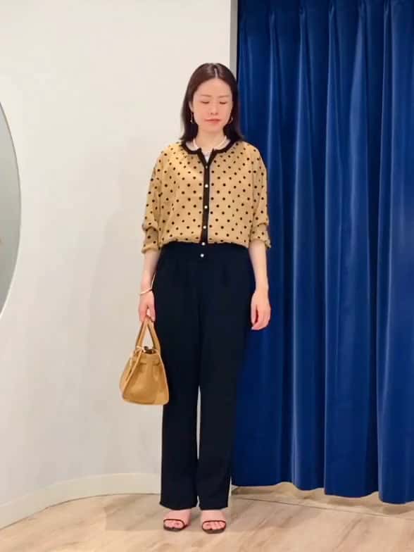 2025.07.22 シアーフロッキードットクルーネックカーディガン サムネイル画像