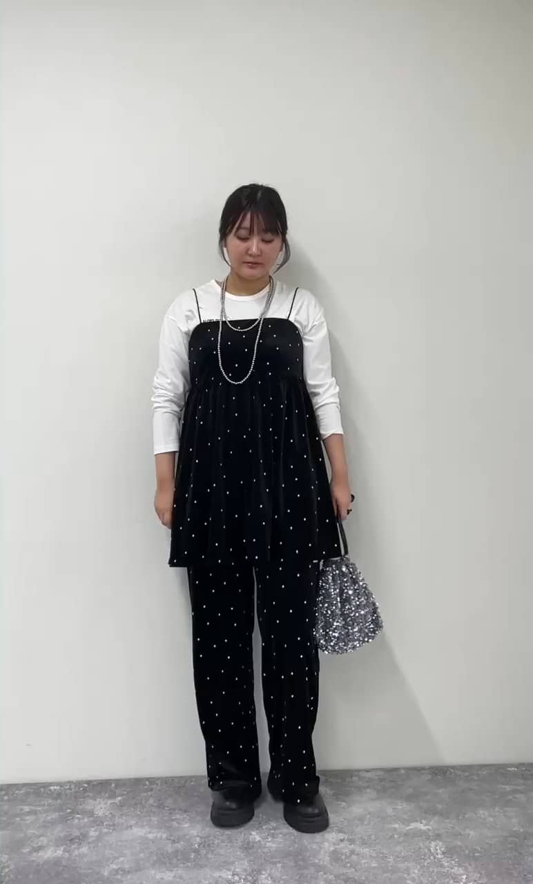 2024.09.16 ベロアドット刺繍キャミブラウス サムネイル画像