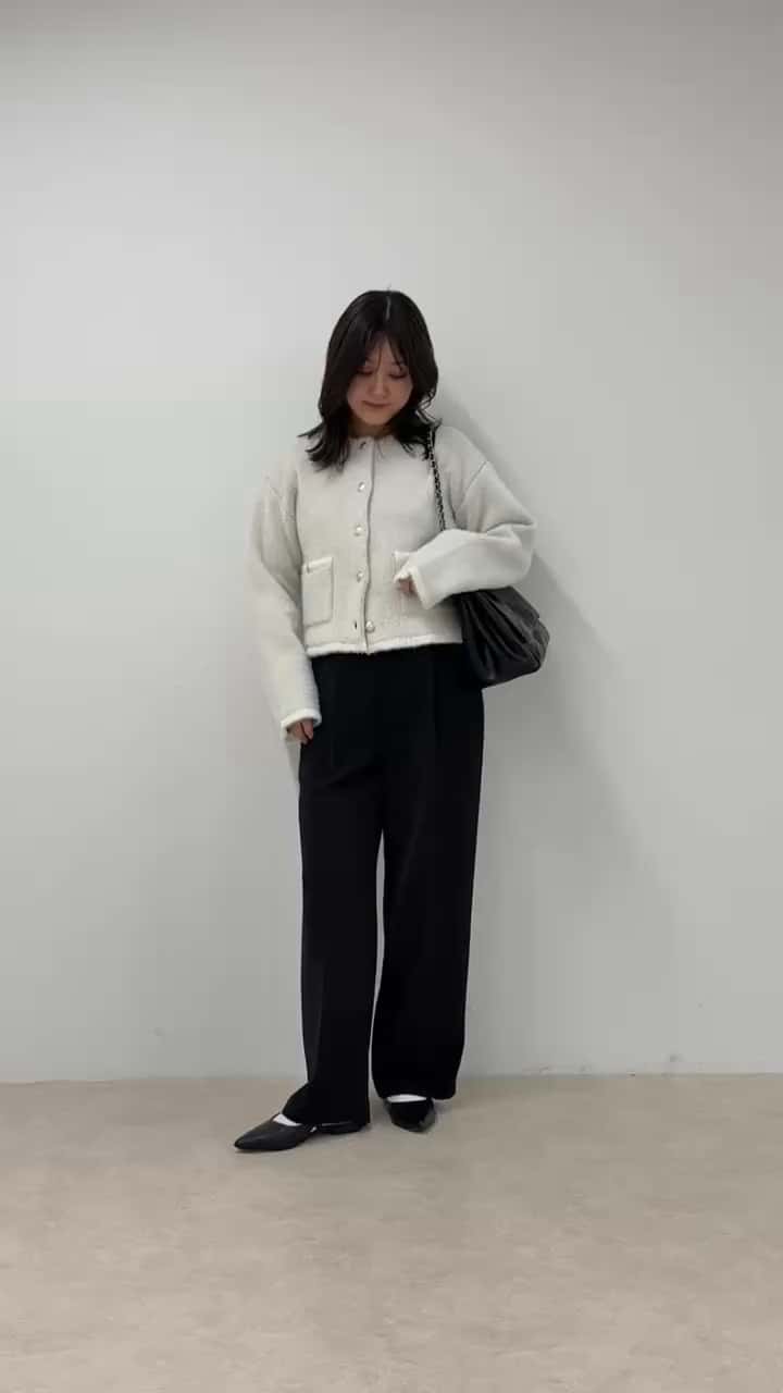 2025.11.10 【シャギーカーデで叶える上品あったかモノトーンコーデ】 サムネイル画像