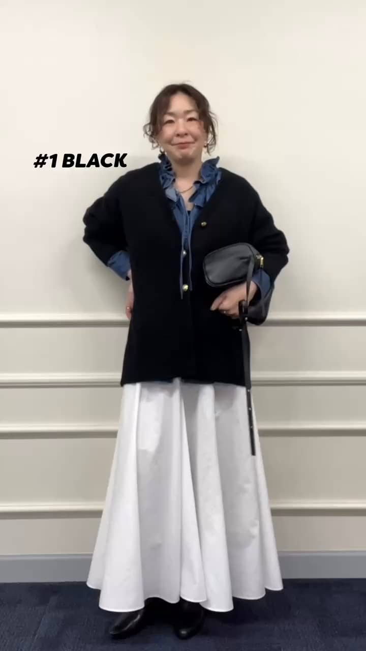 2026.01.01 ロングカーデ　全色コーデ🩶🩷🩵🖤 サムネイル画像