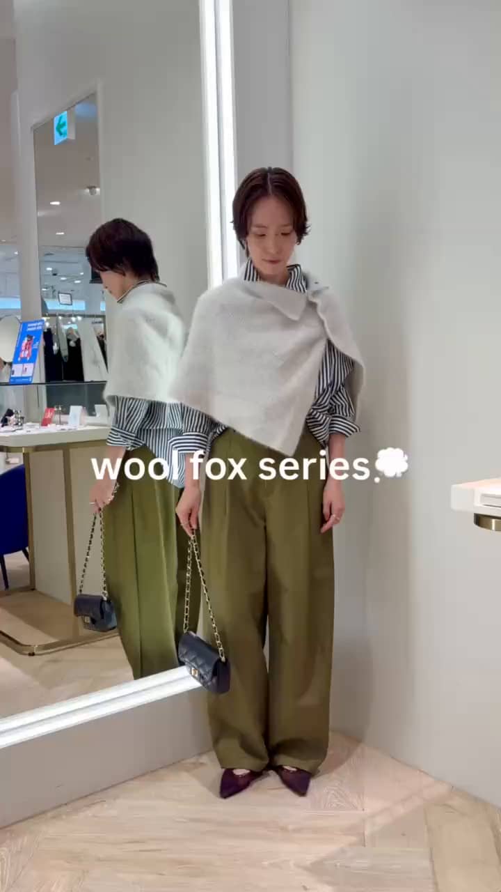 2026.08.31 ウールFOXニット💭　ポンチョとベストタイプ着回し サムネイル画像