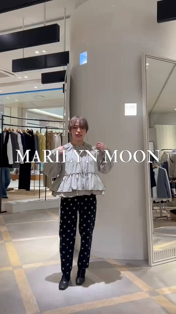 2025.10.12 【MARILYN MOON/マリリーンムーン】スパイラルタフタラッフルブルゾン サムネイル画像
