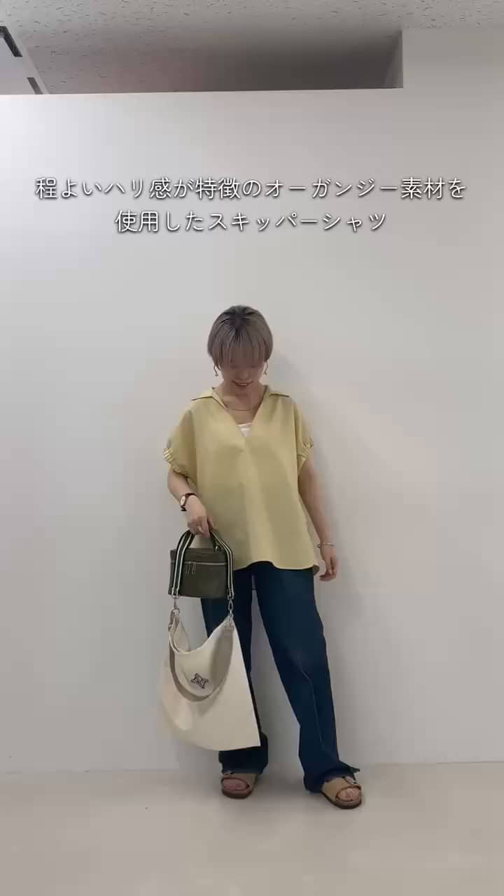 2026.07.16 ウォッシャブルオーガンジースキッパーシャツ⠀ サムネイル画像