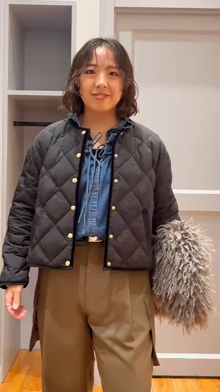 2025.10.27 TAION×LIMONTA 別注ベロアパイピングショートダウン3色コーデ サムネイル画像