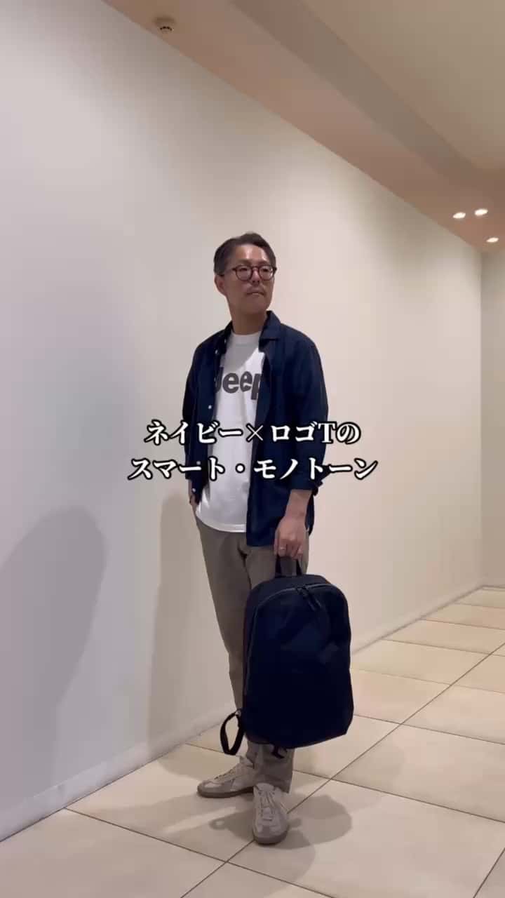 2026.04.09 ネイビー×ロゴTのスマート・モノトーン サムネイル画像