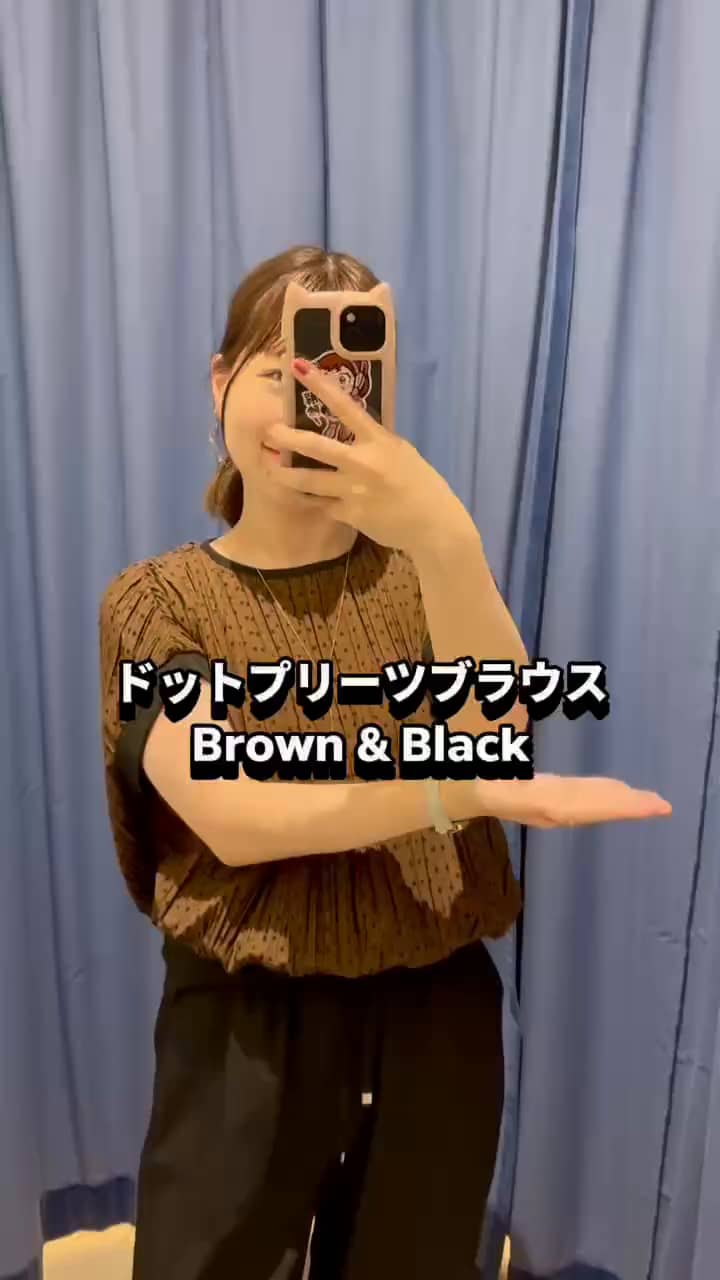 2025.07.22 \\ドットプリーツブラウス全カラー🤎🖤// サムネイル画像