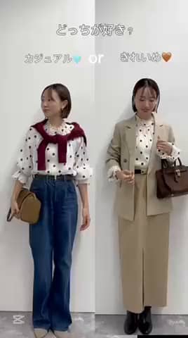 2025.10.20 人気のドットブラウス サムネイル画像