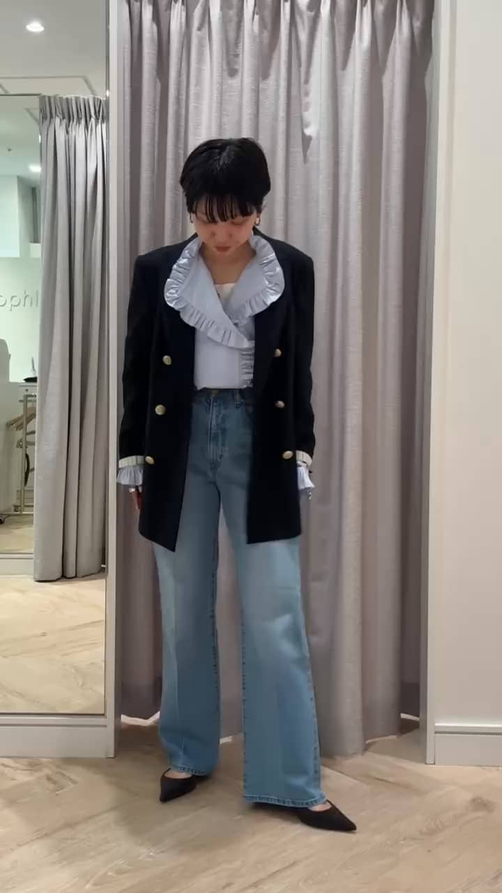 2026.02.28 フリルブラウスコーデ🤍 サムネイル画像