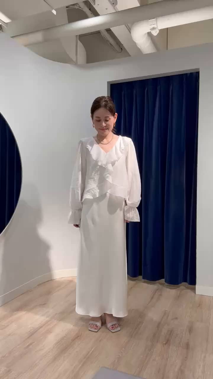 2026.03.28 ウォッシャブルシアーラッフル羽織りブラウス🌿 サムネイル画像