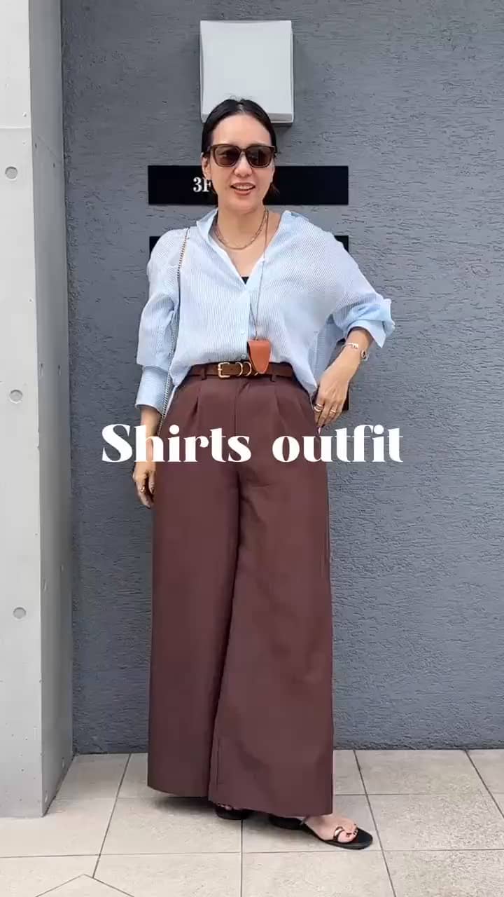 2026.05.10 shirt coordinate🩵🤎 サムネイル画像