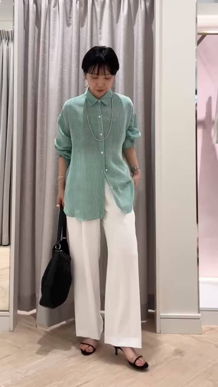 2026.06.01 ACARライトストライプオーバーシャツ👔 サムネイル画像