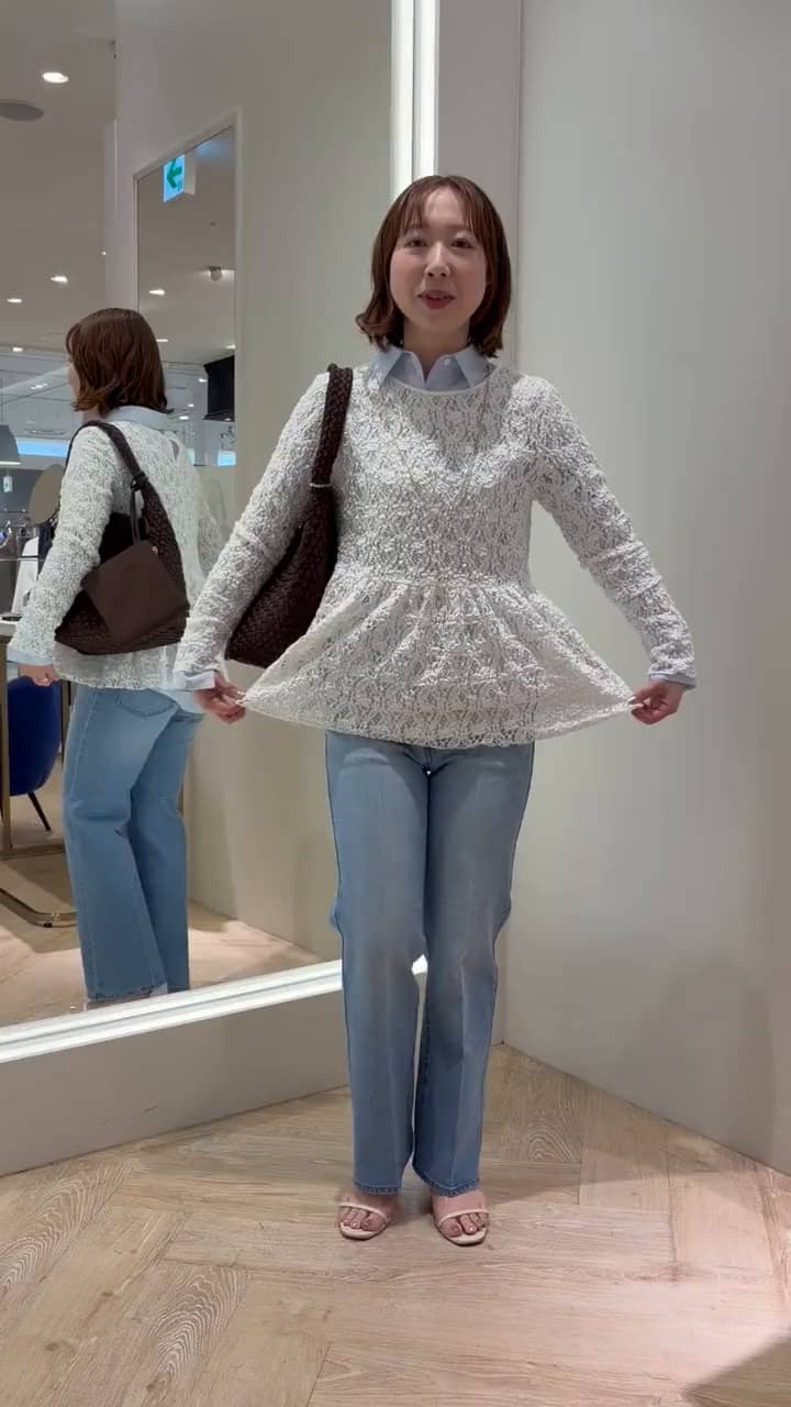 2026.03.17 ストレッチレースペプラムプルオーバー✨ サムネイル画像