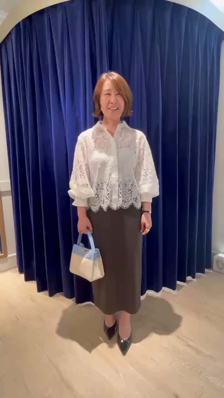 2026.03.06 レースシャツ×スカート サムネイル画像