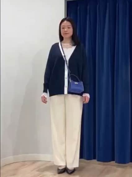 2026.01.28 《手洗い可能》スムース編みVネックカーディガン サムネイル画像