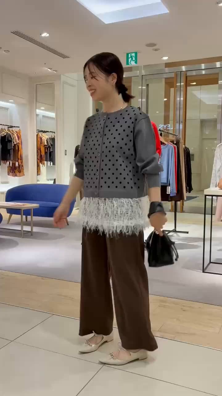 2026.09.07 フロッキードットプリントカーデ サムネイル画像
