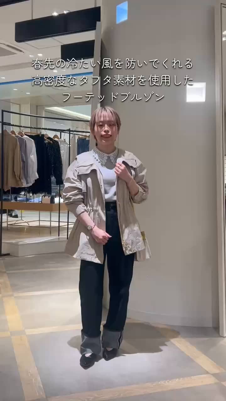 2026.03.15 ウォッシャブル2WAY撥水フーテッドブルゾン⠀ サムネイル画像