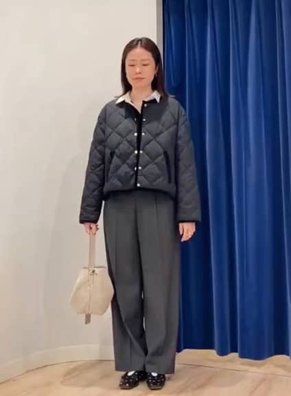 2025.10.31 【TAION×LIMONTA】別注ベロアパイピングショートダウン サムネイル画像