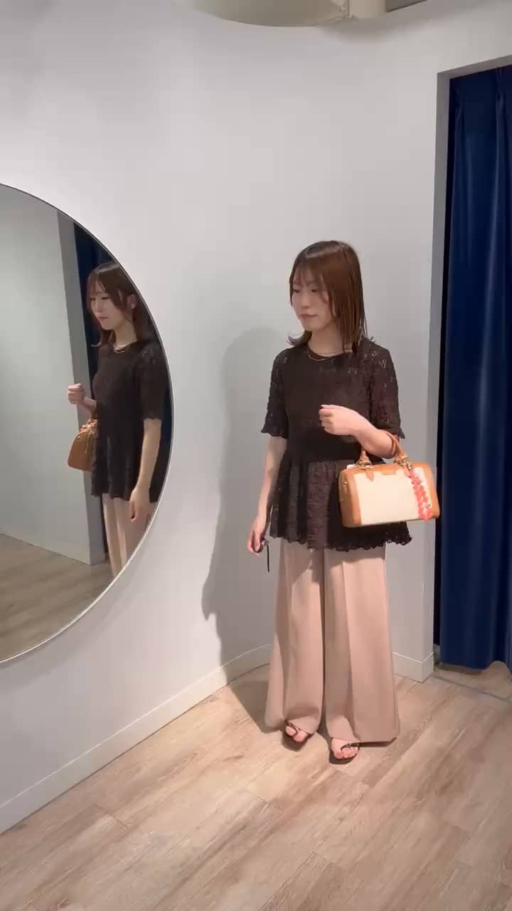 2026.05.13 レースペプラム×ワイドパンツ サムネイル画像