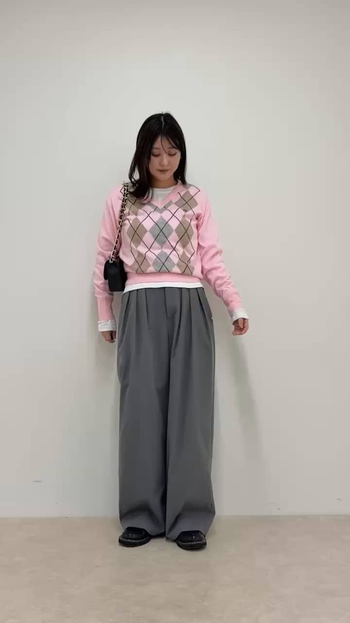 2025.11.24 ◆アーガイル柄でつくる大人可愛い抜け感コーデ◆ サムネイル画像