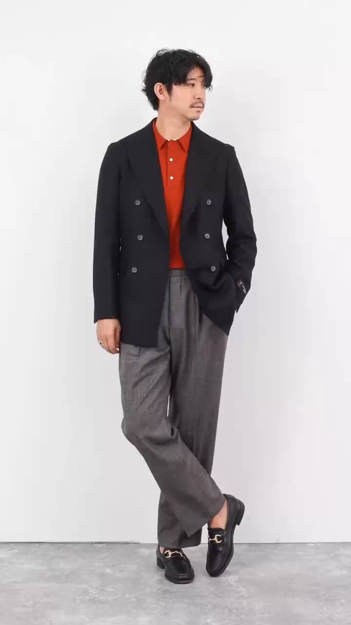 2026.01.15 新型のダブルジャケットを使用したドレスカジュアルコーデ サムネイル画像