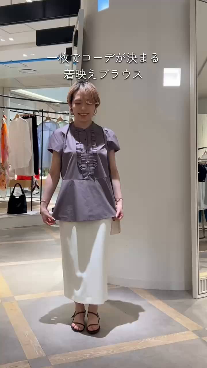2026.04.20 前立プリーツペプラムブラウス⠀ サムネイル画像