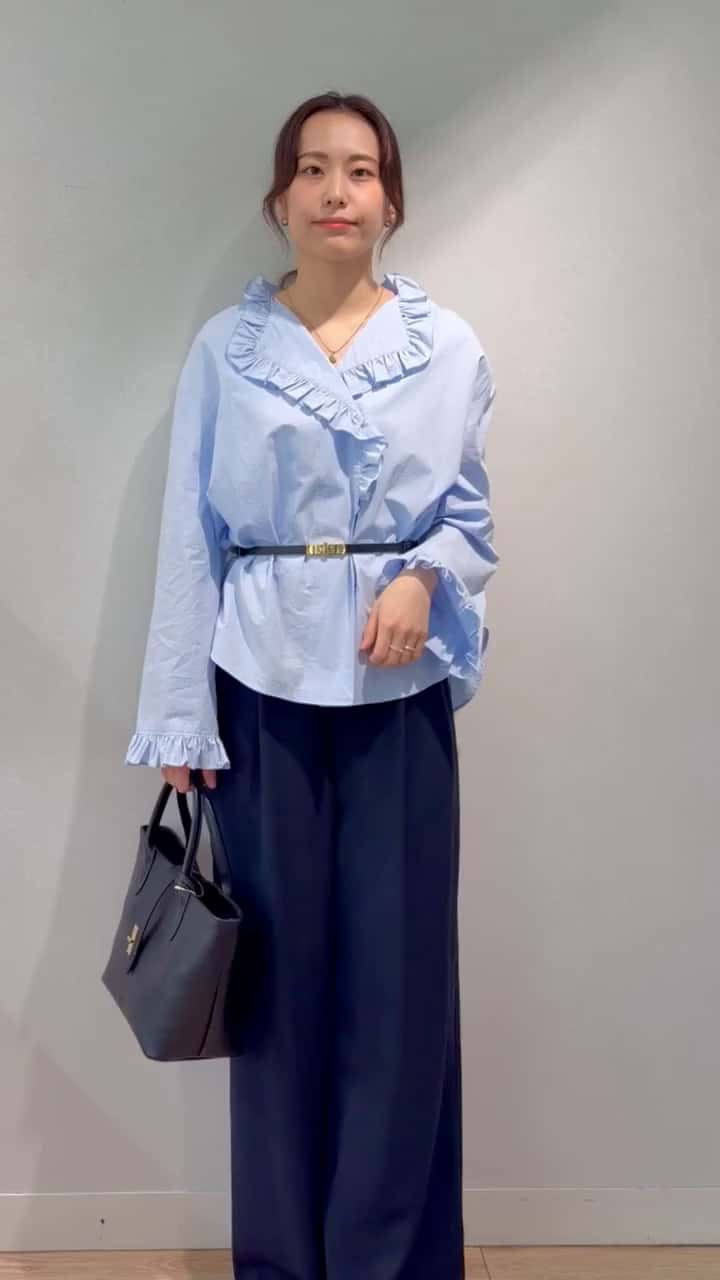 2026.03.12 フリルブラウス🩵 サムネイル画像