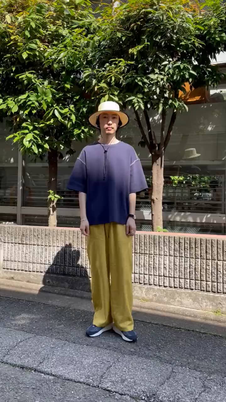 2025.05.03 glosterのステッチTシャツとGEVACOのリネンイージーを使った夏コーデ サムネイル画像