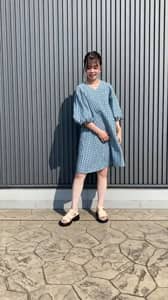 2022.06.29 ギンガムチェックワンピース♪ サムネイル画像