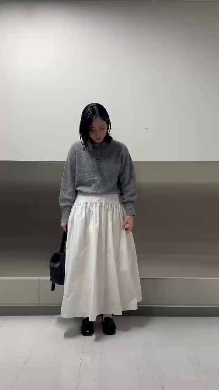 2025.11.19 キラキラポロニット×タフタスカート サムネイル画像