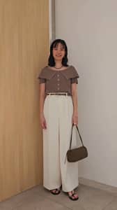 2026.06.08 大きな衿で小顔見え🤎オフショルニット サムネイル画像