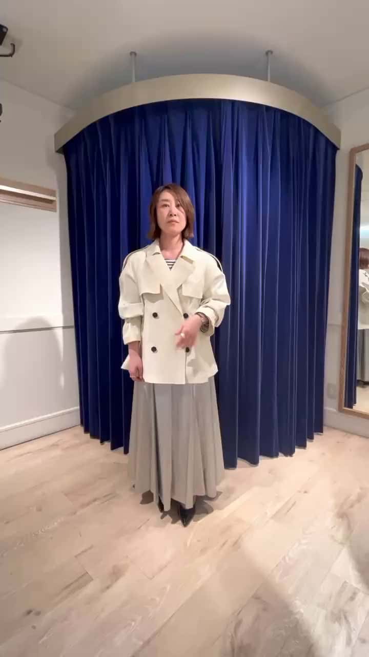 45th limited editionウォッシャブルメタリックマチ入りマキシスカート