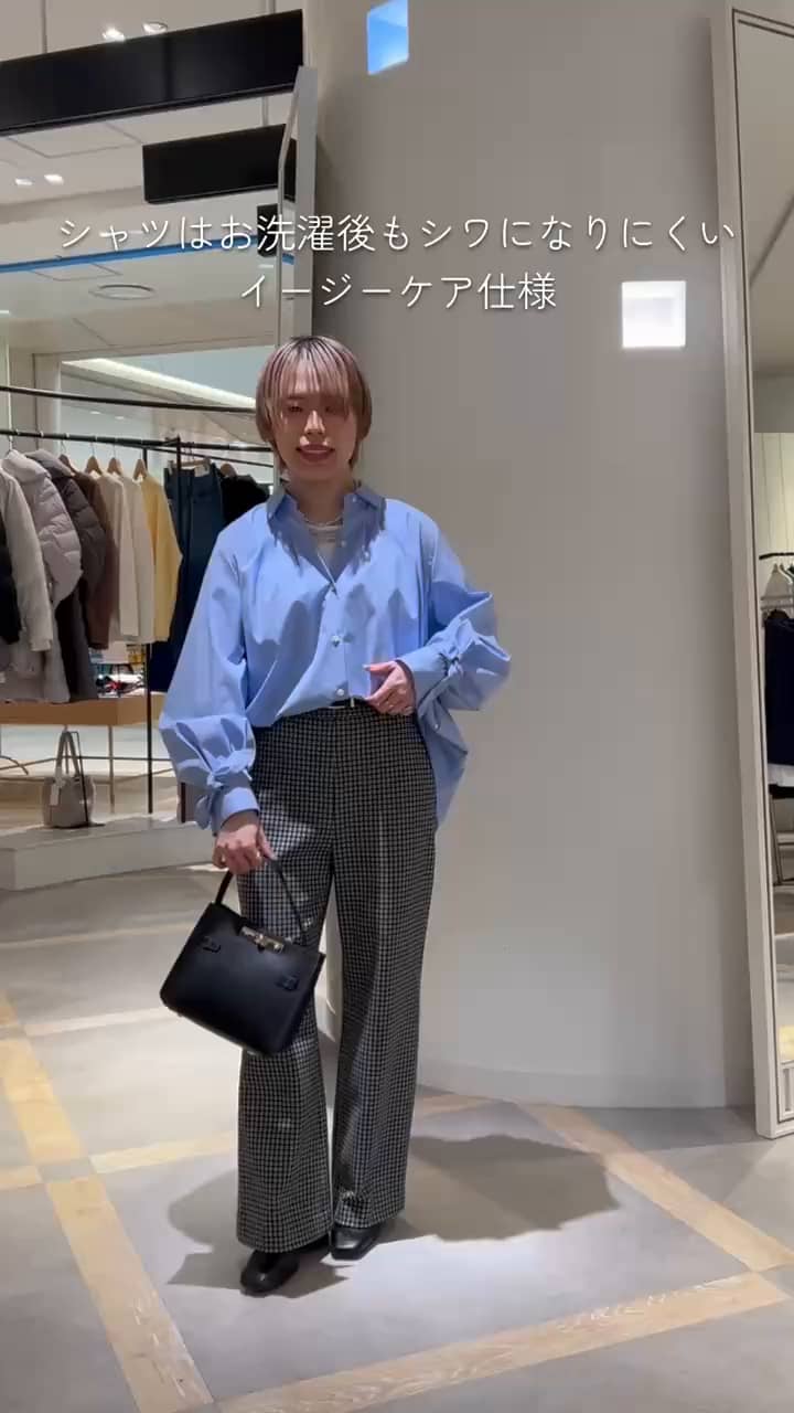 2026.01.17 ウォッシャブル袖リボン付きボリュームシャツ サムネイル画像