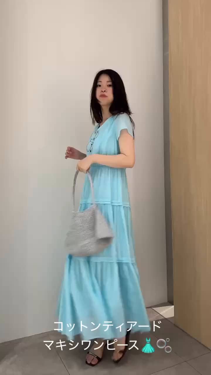 2026.05.31 爽やかブルーの夏ワンピ👗☀️ サムネイル画像
