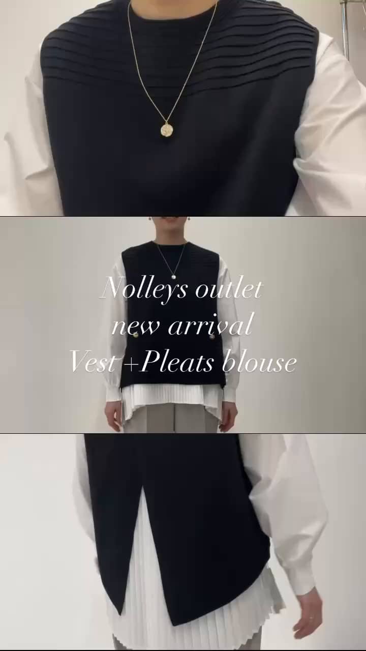 2025.01.24 ｜ベスト +プリーツブラウスセット｜ サムネイル画像
