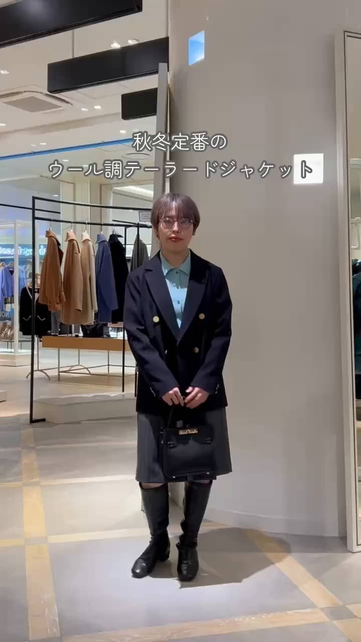 2025.11.25 ウォッシャブルウール調ダブルジャケット⠀ サムネイル画像