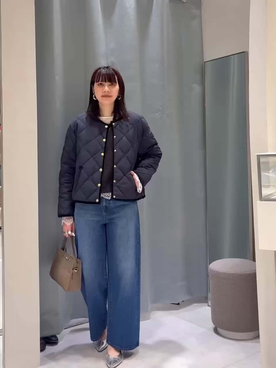 2025.11.17 TAION×LIMONTA】別注ベロアパイピングショートダウン サムネイル画像