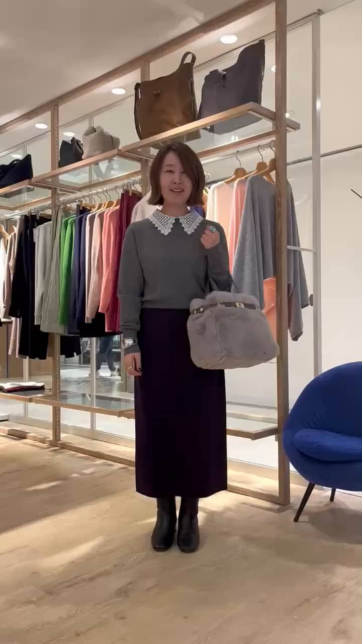 2025.10.28 襟レースPO×ストレッチスエードタイトスカート サムネイル画像