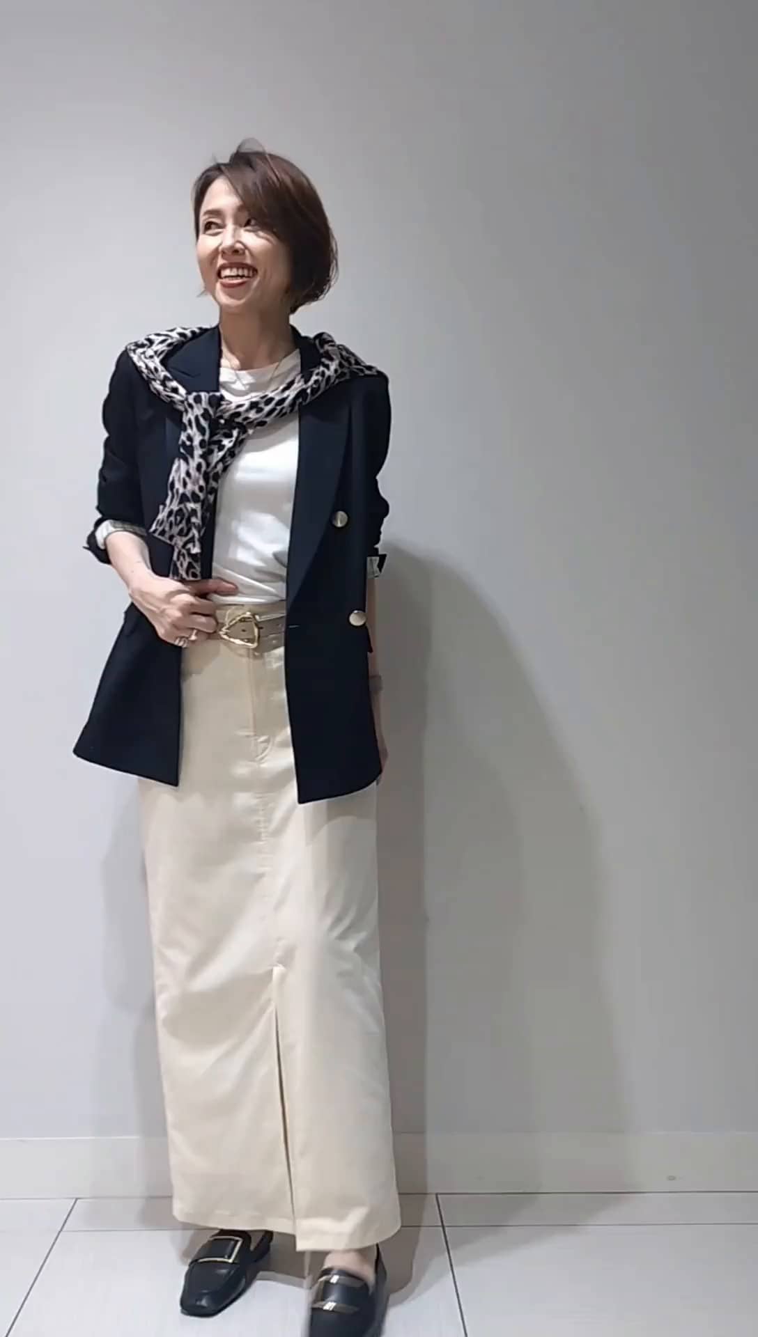 2024.09.03 紺ジャケットコーデ サムネイル画像