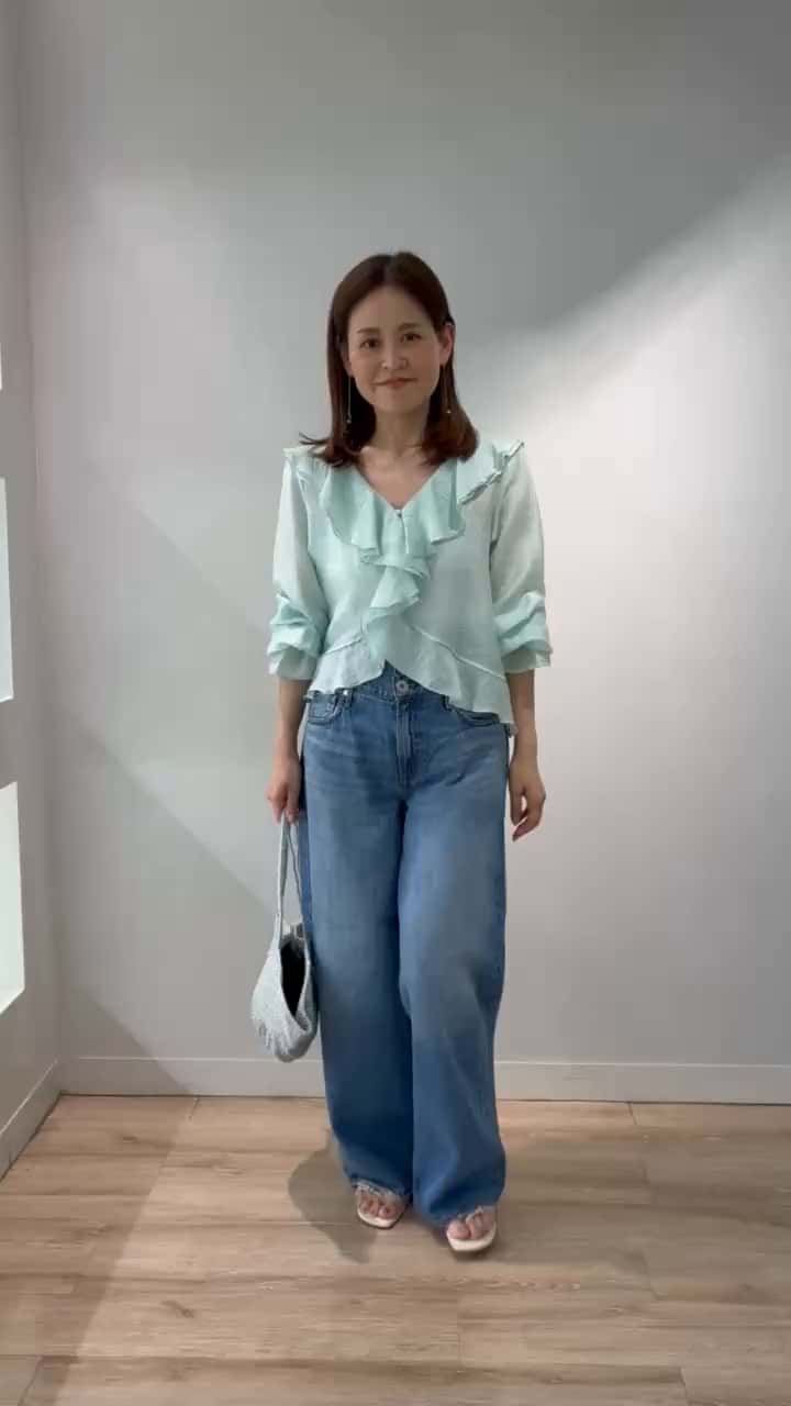 2026.04.20 ウォッシャブルシアーラッフル羽織りブラウス🌿 サムネイル画像