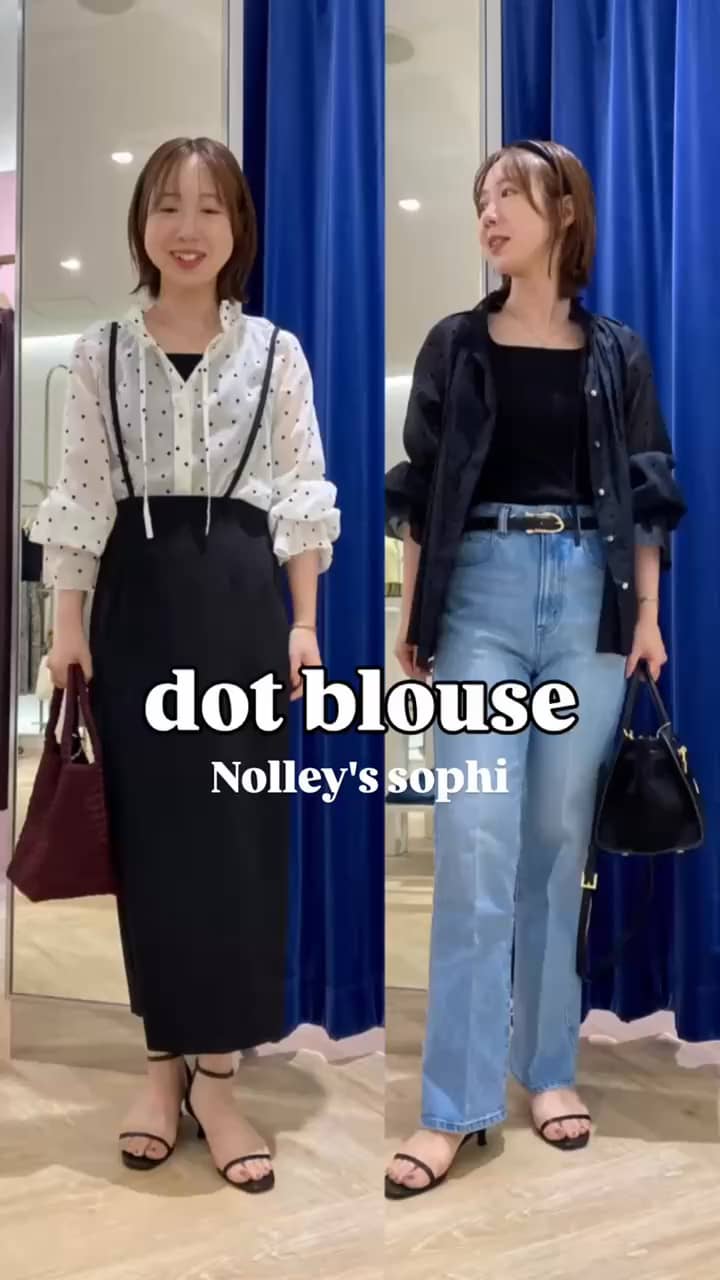 2025.09.06 フロッキードット　シアーブラウス🤍🖤 サムネイル画像