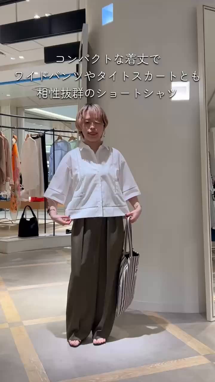 2026.04.20 ウォッシャブルはしごレース半袖ショートシャツ サムネイル画像