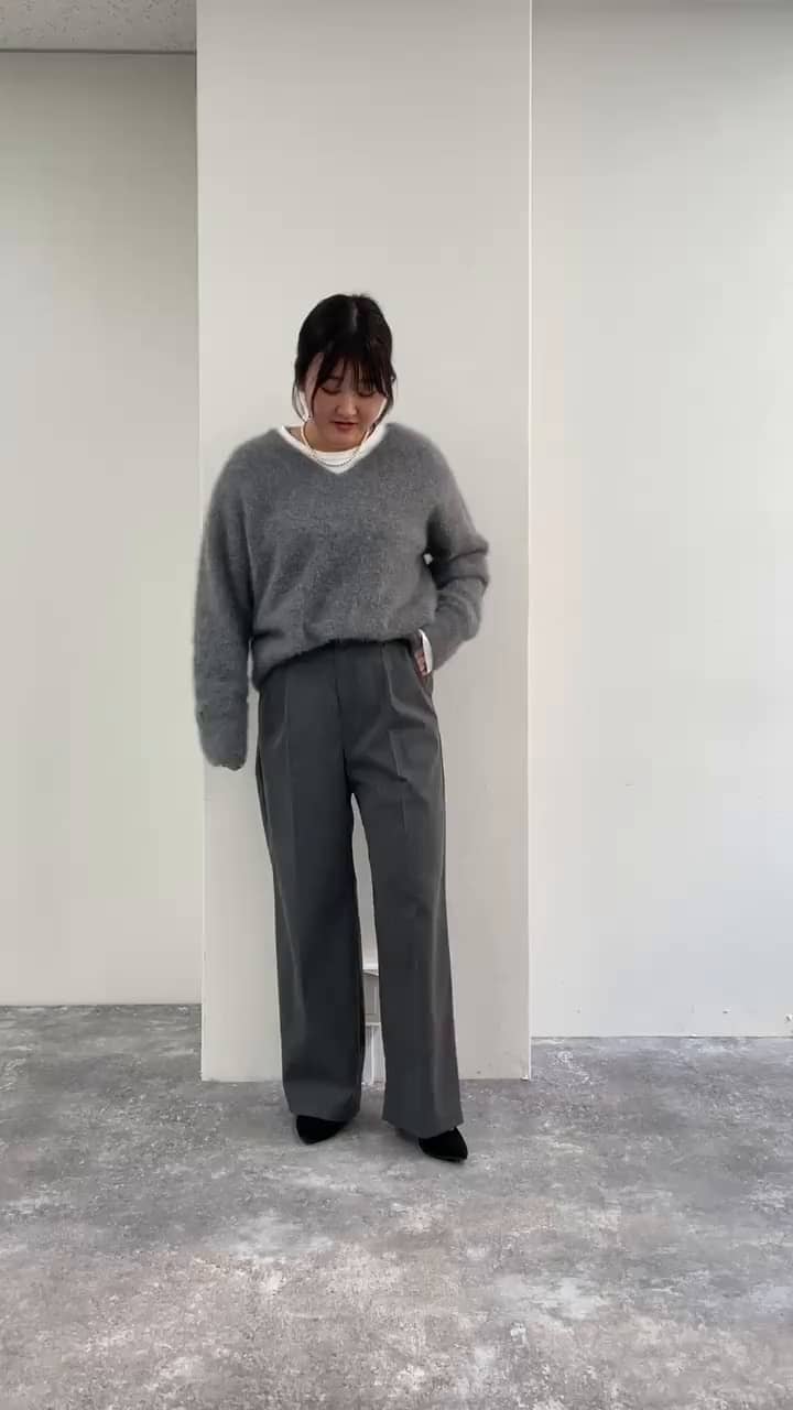 2024.11.24 ◆ FOX混Vネックニットプルオーバー サムネイル画像