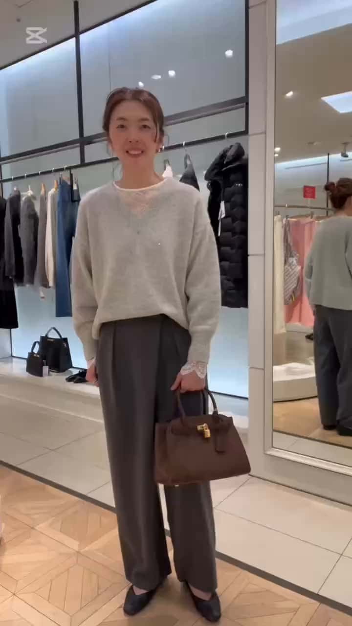 2026.01.25 レースインナーの華やかグレーコーデ サムネイル画像